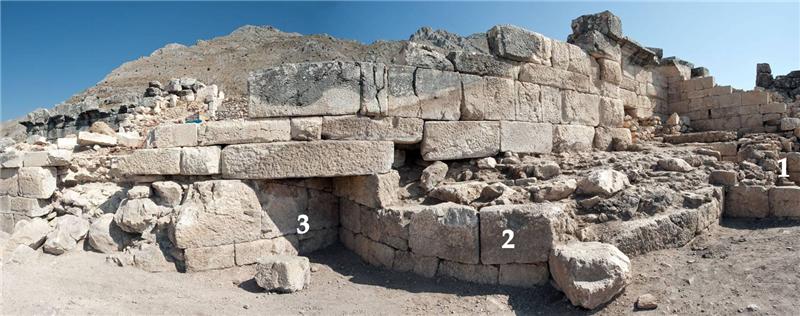 sagalassos arched walls of the three parallel apsidal rooms